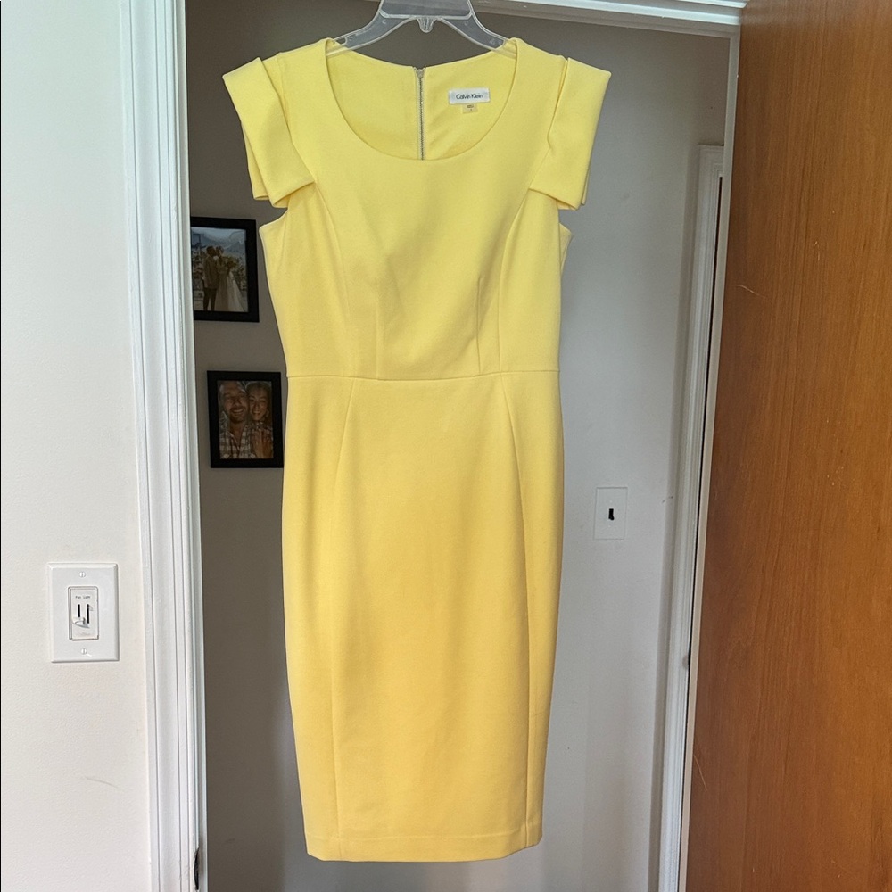 Calvin Klein Lemon Midi Dress